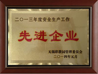 2013年度安全生產(chǎn)工作先進企業(yè)